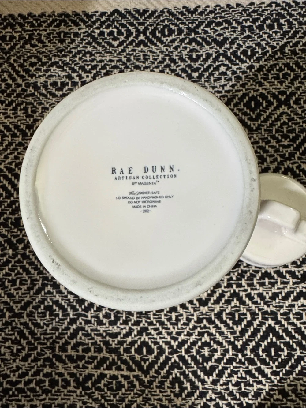 Rae Dunn White Ceramic Canister